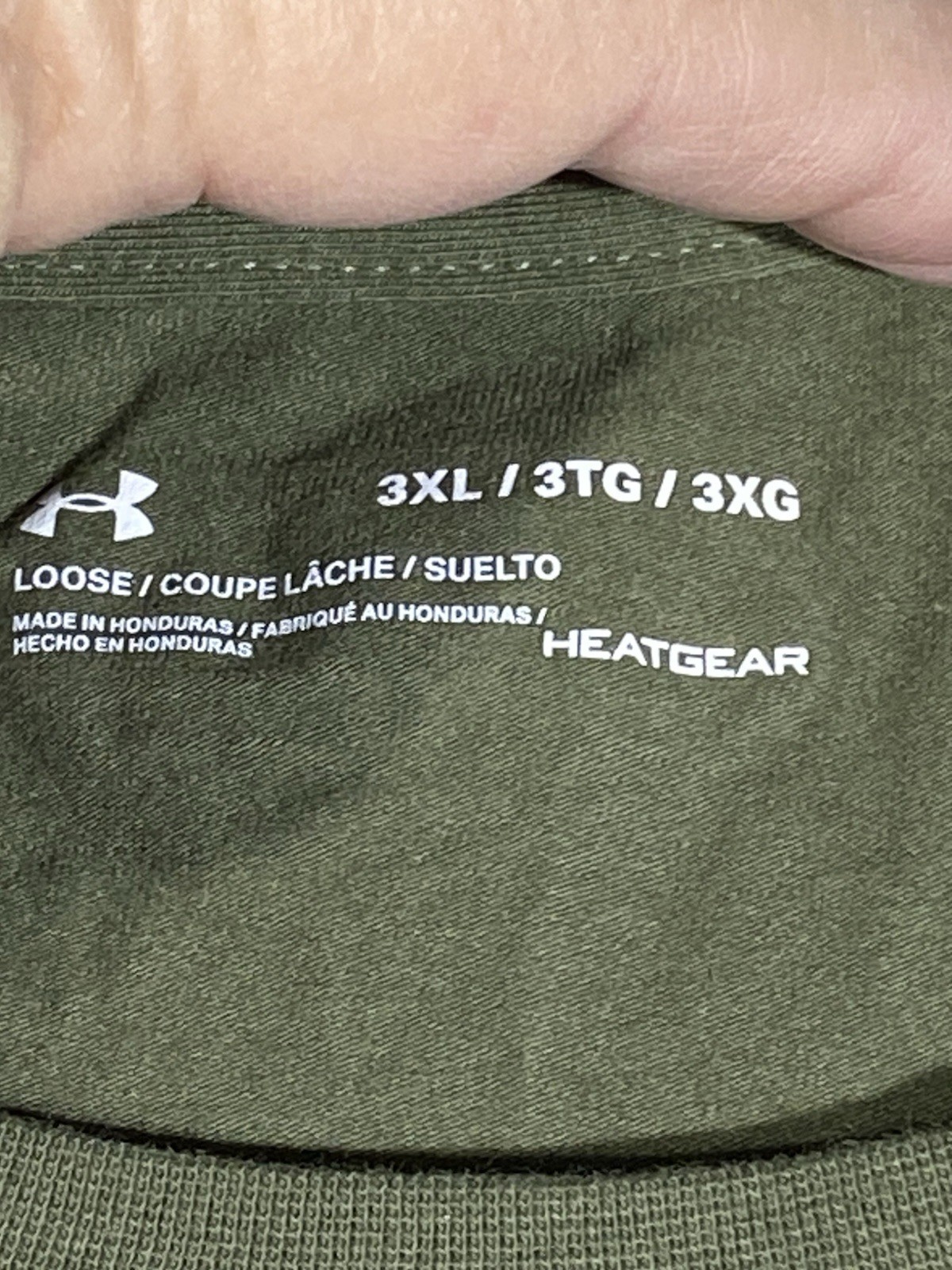 UNDER ARMOUR SUPPORT THE TROOPS T-SHIRT MENS 3XL ARMY GREEN DOG TAGS FREEDOM NWT thumbnail 6