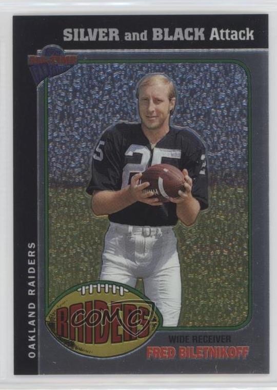 2004 Topps All-Time Fan Favorites Chrome 451/499 Fred Biletnikoff #27 HOF 15r3