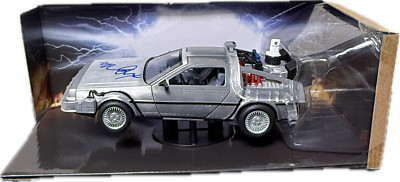 DeLorean Michael J. Fox Signed Marty McFly Back to the Future DeLorean Diecast Car JSA