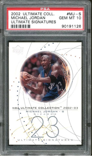 Michael Jordan 2002 Ultimate Signatures Auto PSA 10 Gem Mint Low Pop Report