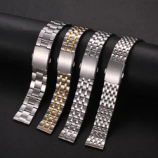 Premium Stainless Steel Bracelet 18 20 22mm Metal Watch Band Strap Universal