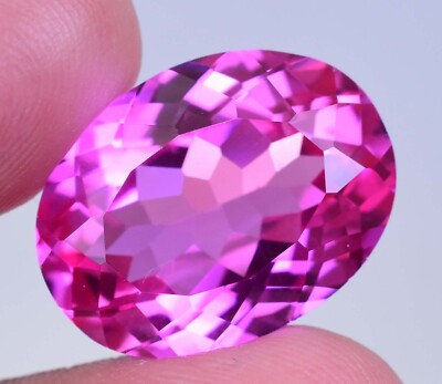 Flawless 26.95 Ct Natural Mogok Pink Ruby Oval Cut Certified Loose Gemstone