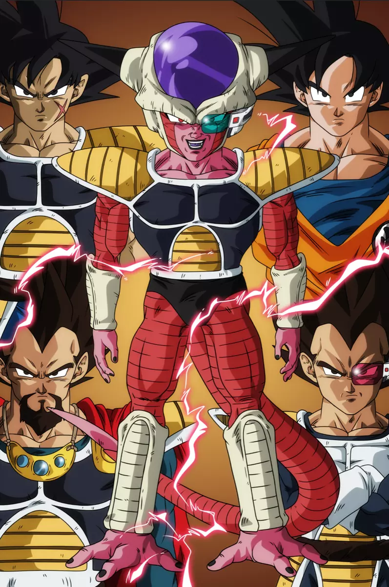 Dragon Ball Z/Super Poster Freeza Goku Vegeta Bardock King Vegeta