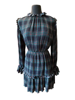 The Fifth Label Plaid Long Sleeved Mock Neck Tiered Dress Size XS | eBay The Fifth Label Plaid Long Sleeved Mock Neck Tiered Dress Size XS | eBay