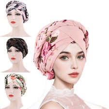 Women's Cancer Hat Chemo Cap Muslim Hair Loss Head Scarf Turban Head Wrap Covers