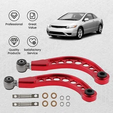 Suspension Adjustable Rear Upper Camber Control Arms Kit For Honda Civic 2006-15
