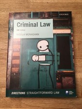 Criminal Law Directions by Nicola Monaghan (Paperback, 2016)