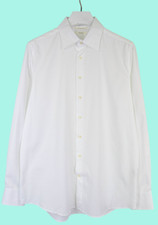 SUITSUPPLY Traveller Slim Fit Formal Shirt Men's 43/17 Textured Spread Collar