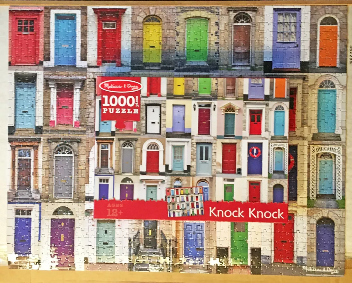  Melissa & Doug 1,000-Piece Knock Knock Doorways Jigsaw Puzzle  (29 x 23 inches) : Melissa & Doug: Toys & Games