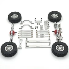 Metal Axle Assembly/Tire/ Pull rod Set/Servo set Upgraded Parts For WPL 1/16 C64