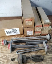 Lot of 12 Vintage Chromalox Water Heater Elements Mixed Condition