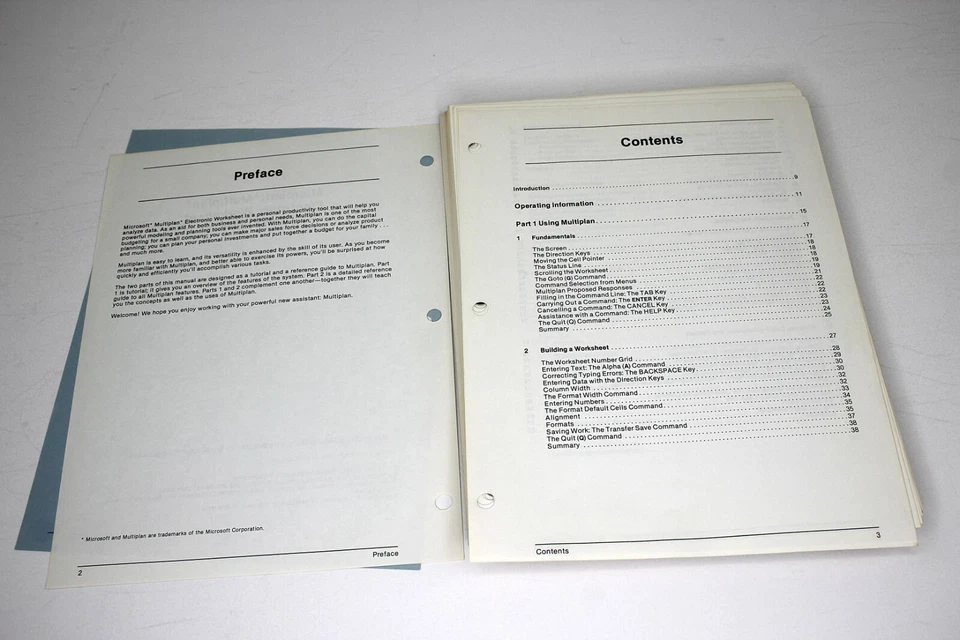 Texas Instruments Microsoft Multiplan Electronic Worksheet Vintage Computers - Image 3 of 4