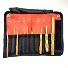 Mayhew 61367 9pc Brass Pilot Punch Kit - Used, Non-Marring, Free Shipping USA