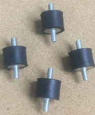 4-Rubber Vibration Noise Isolator Mounts 1/4-20 1" x 3/4" Heavy-duty USA MADE