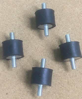 4-Rubber Vibration Noise Isolator Mounts 1/4-20 1'' x 3/4'' Heavy-duty USA MADE