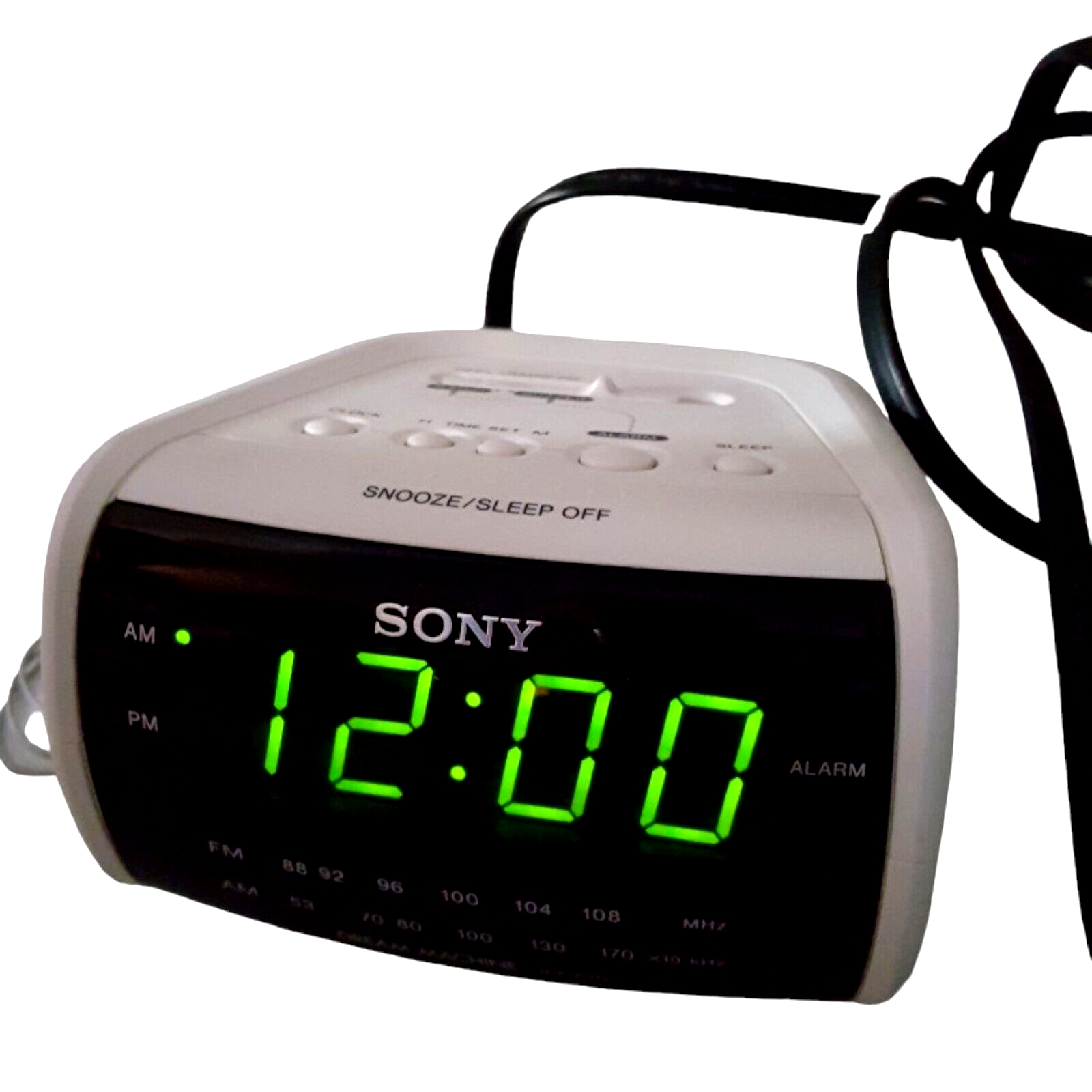 Sony Dream Machine FM AM ICFC112 Alarm Clock Radio LED Snooze Battery