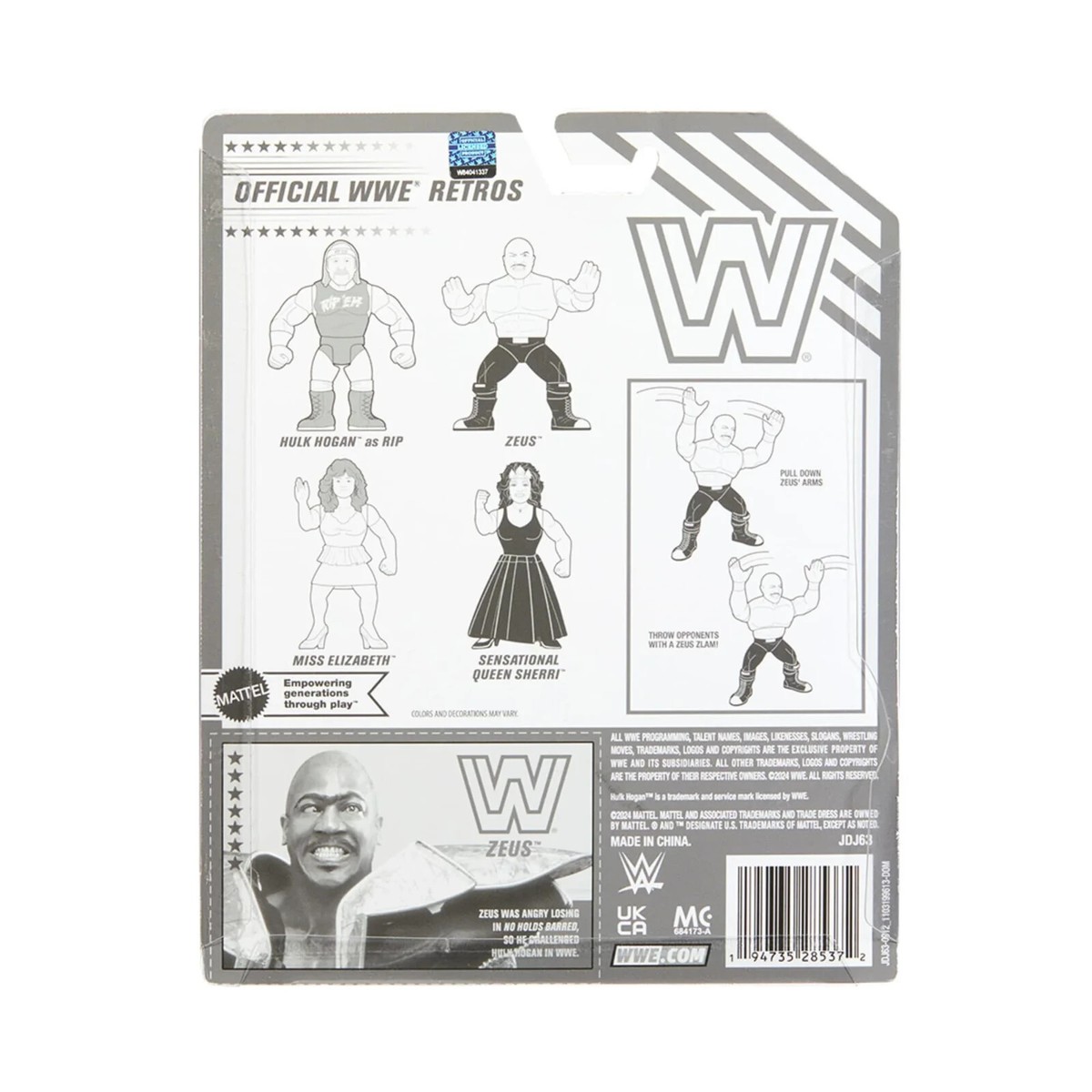 WWE Retro Zeus No Holds Barred Action Figure Factory Sealed Pro