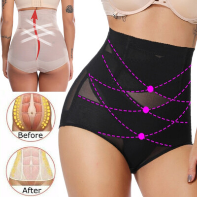 Cross Compression abs Shaping Pants Women High-Waisted Panties Slim Body Shaper