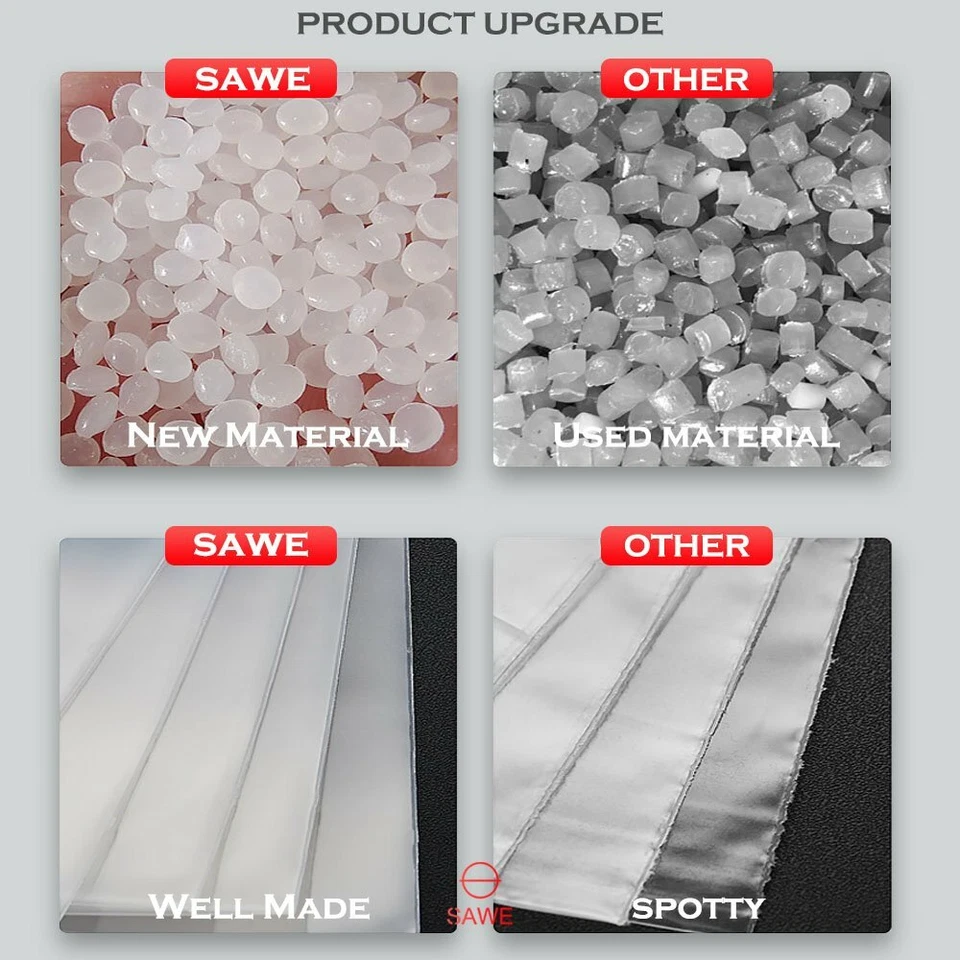 500 7 x 10" Clear Reclosable Zip Seal Bag Plastic 4 Mil Bags Jewelry Zipper - Image 3 of 4