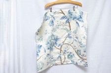25"x26" Custom Decorator Sham Floral Blue and White