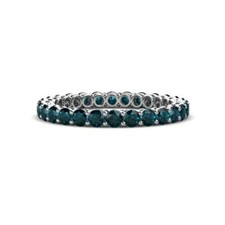 TriJewels London Blue Topaz Eternity Ring 1.35 ctw 14K Gold JP:149745