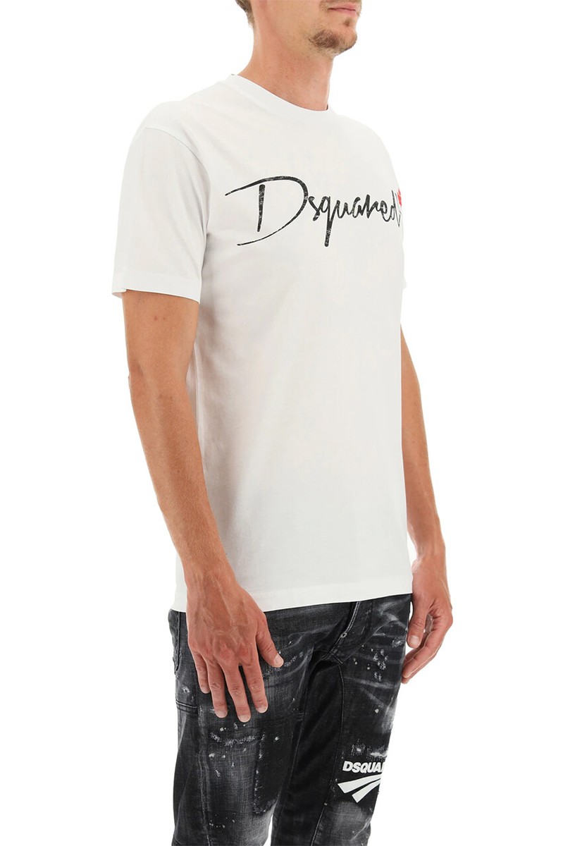 【送料&関税込】Dsquared2 Logo Embossed Crewneck T-shirt New DSQUARED2 S71GD1068-S23009 100 Cool T-Shirt | eBay