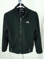 Youth Boys The North Face Fleece Jacket Large Black Pre-owned 2 Pocket Full Zip
