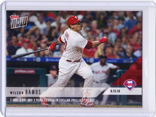 2018 Topps Now 601 Wilson Ramos