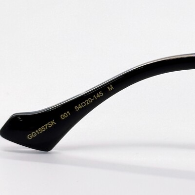 NEW GUCCI GG1557SK 001 SUNGLASSES SQUARE BLACK GREY GUCCI  display picture 2