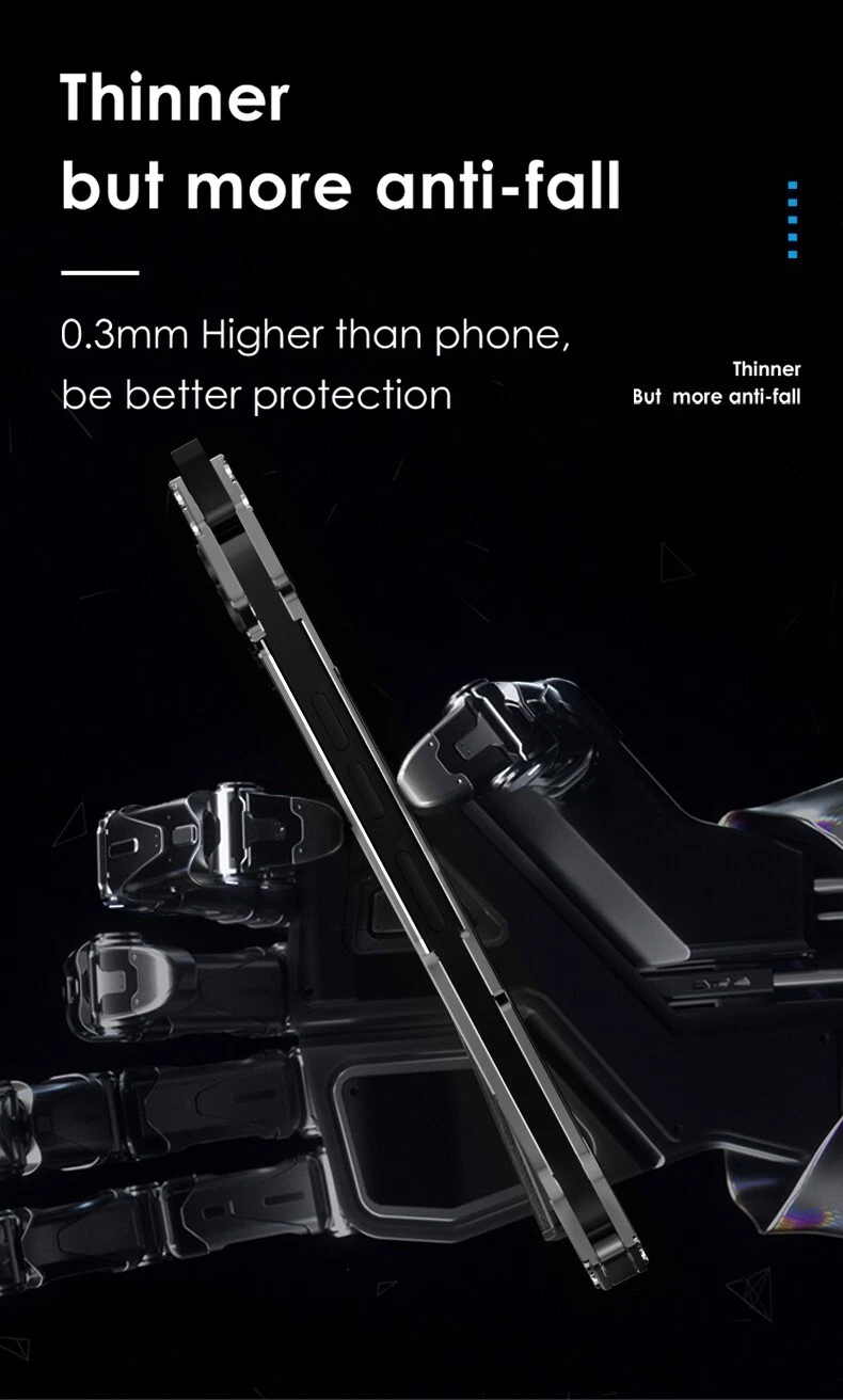 R-JUST Metal Shockproof Armor Back cover Case Fo iPhone 16 15 14 13 12 Pro Max + - Picture 15 of 19