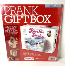 Prank Gift Box Baby Shower Birthie Stick Gag Gift Pregnancy Birth Present Funny