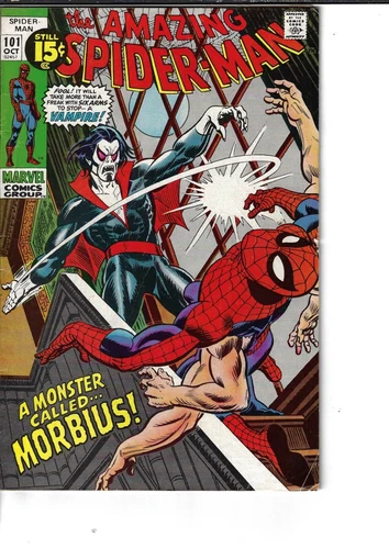 Amazing Spider-Man 101 1st Morbius Six Arms VG/F 1971 Glossy