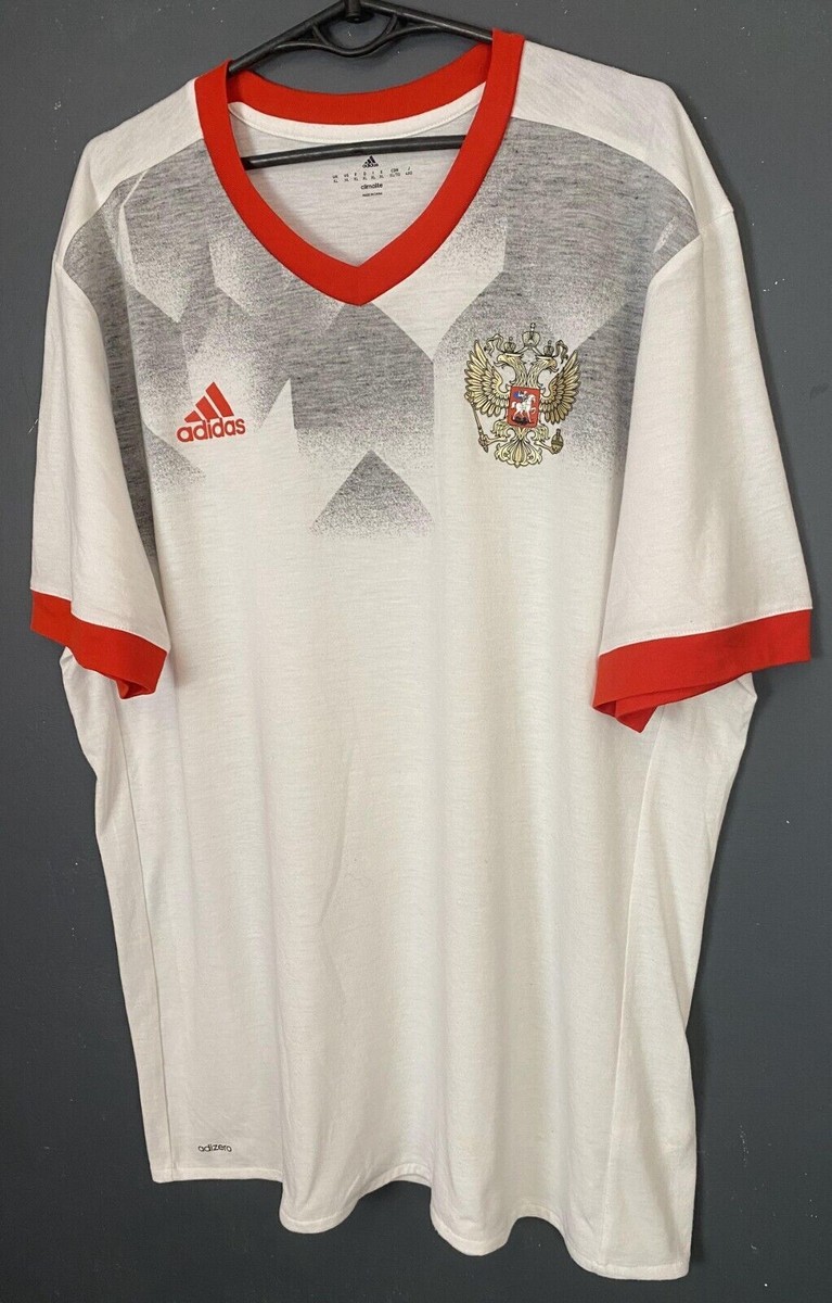 MEN'S ADIDAS RUSSIA NATIONAL 2016/2017 AWAY SOCCER FOOTBALL SHIRT JERSEY  SIZE XL