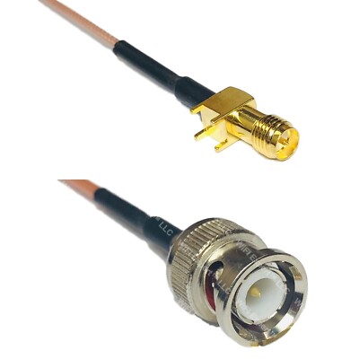 RG178 RP-SMA Female PCB to BNC MALE Coax RF Cable USA-Ship