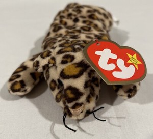 Mini Ty Teenie Beanie Babies Plush Toy Freckles the Leopard, unpackaged