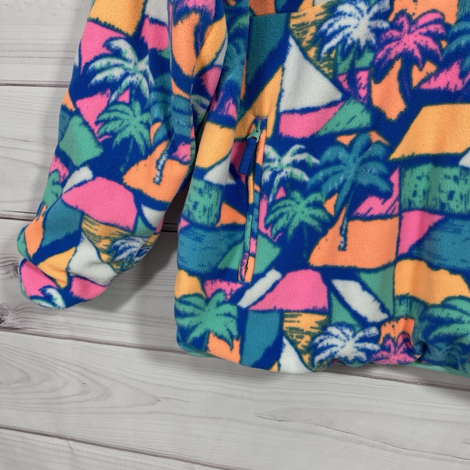 Chubbies Reversable Jacket Pullover 1/2 Zip Snap … - image 11