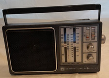 Vintage GE TV SOUND General Electric 4 Band Receiver TV/WB/AM/FM Radio 7-2945A