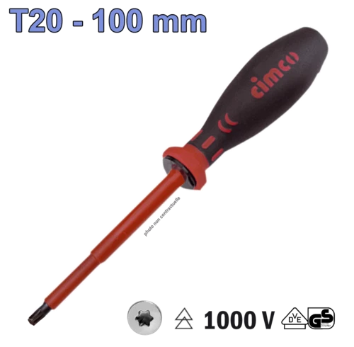 Tournevis TORX - T20 - 100 - CIMCO - 117920 - Photo 1/1
