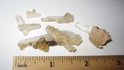 5 SMALL RARE NATURAL 0.4"-1.8" SCOLECITE & GOLDEN CALCITE CRYSTAL CLUSTERS 10.4g — photo 5