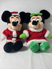 Vintage Mickey And Minnie Mouse Plush Disneyland Walt Disney World