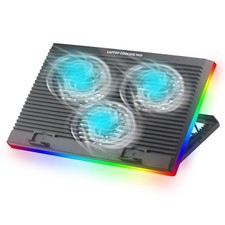 CP253 RGB Laptop Cooling Pad 3 Fan Adjustable Cooling Stand Notebook