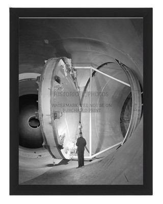 SWINGING VALVE IN SUPERSONIC WIND TUNNEL GLENN RESEARCH CENTER 8X10 FRAMED PHOTO