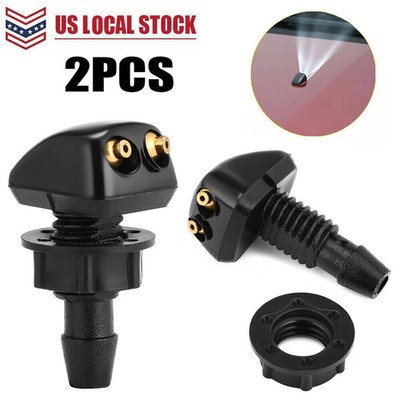 Universal Dual Holes Windshield Washer Nozzle Wiper Water Spray Jets Goinedwfchl
