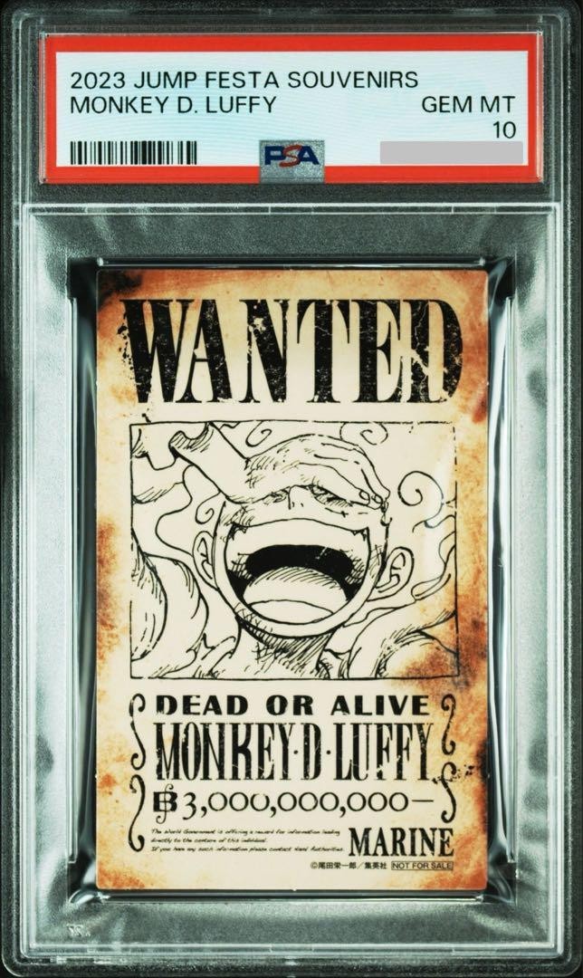 PSA 10 Monkey D Luffy Nika WANTED Jump Festa One Piece Card Promo