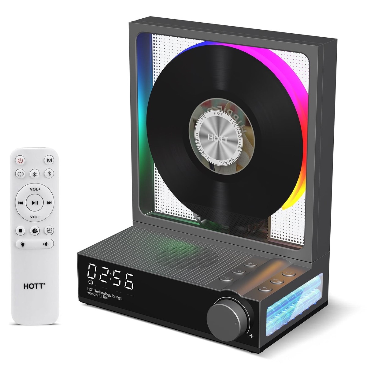 HOTT C229 Portable CD Player with Bluetooth 5.3, HiFi Dual
