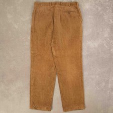 Vintage Relaxed Cord Trousers W36 L31 Men's Light Brown Corduroy