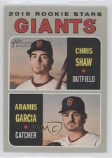 2019 Topps Heritage Rookie Stars Chris Shaw Aramis Garcia #349 2u3