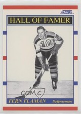 1990-91 Score Hall of Famer Fern Flaman #357 HOF 1i7
