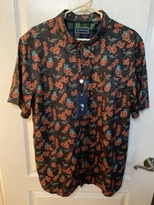 William Murray Button Down Shirt Short Sleeve Greenkeepers Men’s Golf Size XL