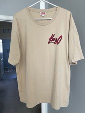 Men  s Kenzo Paris White Embroidered T-Shirt Large Designer 185 NWT